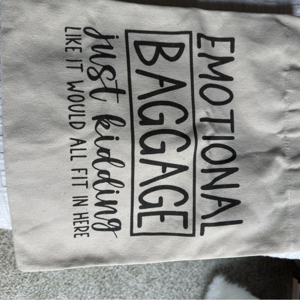 Canvas Tote Bag with Fun Print